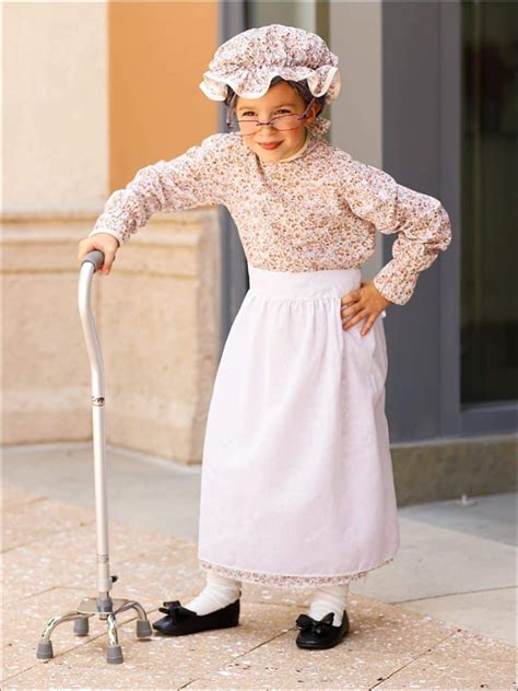 cute grandma costume|grandmother costume for girl.